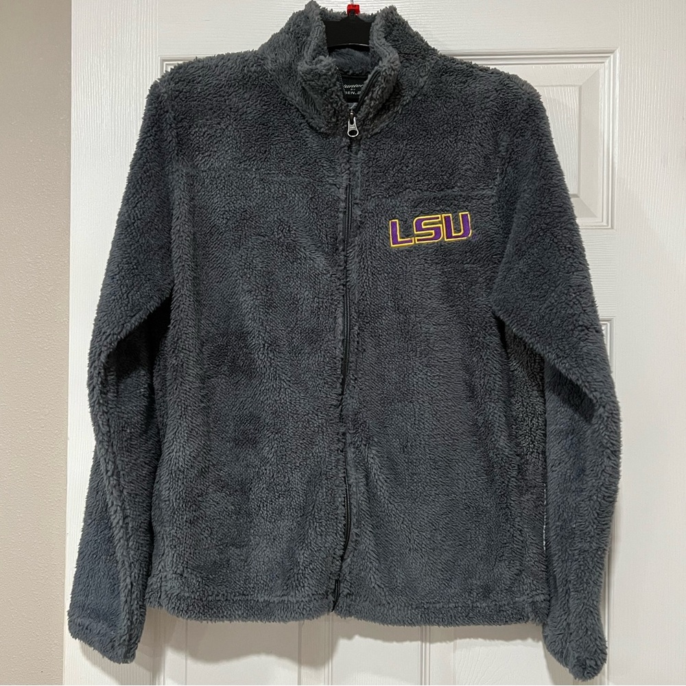 Juniors by Gen_2 Super Soft Fleece Gray LSU Jacket, Large 11/13 Retail Price $60